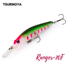 TSURINOYA Floating Minnow DW68 70F Angelköder 70 mm 5,2 g Ranger Profession Hartköder Jerkbait Crankbaits Swimbait Wobbler Köder