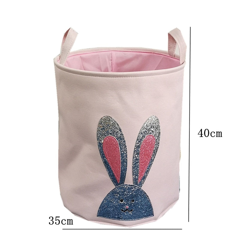 Sundries Storage Barrels High Capacity Pink Cat Dinosaur Foldable Toy Storage Box Home Organizer Dirty Laundry Basket