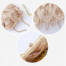 Mode Dame Quaste Umhängetasche Mode Pailletten Frauen Handtasche Weibliche Metallkette Handtasche Party Geldbörse Haspe Kleine bolsos X13H