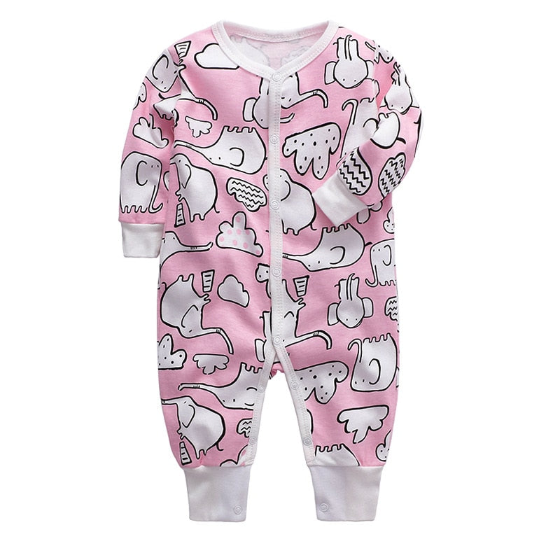 Baby Clothes Autumn 2021 Newborn Baby Pure Cotton Long-sleeved Jumpsuit Romper 3-24M Baby Boy&Girl Clothing