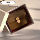 Classic Crossbody Bag Genuine Leather Box Tofu Shoulder Bag for Women 2021 Adjustable Luxury Design Flap Crossbody Bag with Lock