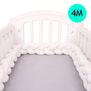 4M Baby Bett Stoßschutz Infant Wiege Kissen Kissen Zopf Knoten Stoßstange Krippe Stoßstange Tour De Lit Bebe Tresse Raumdekoration