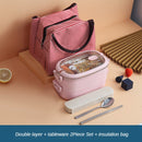 Isolierte Lunchbox aus Edelstahl, Studentenschule, mehrschichtige Lunchbox, Geschirr, Bento, Lebensmittelbehälter, Aufbewahrung, Frühstücksboxen