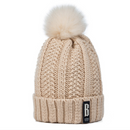 Neue Frauen Warm Dicken Hut Mode Winter Hüte Für Frau Fügen Sie Pelz Gefüttert Strickmütze Buchstabe B Beanie Hut Mädchen Bommel Strickmütze