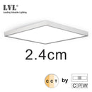 LED Moderne quadratische Deckenleuchte 45W 220V 5000K 4000K 2800K 3 Farben für Küche Schlafzimmer Badezimmer Lampen Ultradünne Deckenleuchte