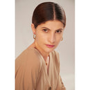 Yhpup Charm Metall Twist Ungewöhnliche Ohrringe Neu Edelstahl 18 K Textur Gold Farbe Ohrstecker Temperament Schmuck für Frauen Geschenk