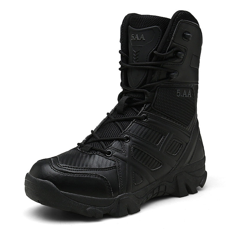 High Top Taktische Stiefel Herrenschuhe Wasserdichte Wanderschuhe Outdoor Jagdstiefel Bergschuhe Mann Wüstenkampf Militärstiefel