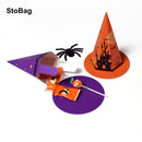 StoBag 20 stücke Neue Hut Form Süßigkeiten Verpackung Papier Box Orange/Blau Halloween Dekoration Event &amp; Party Favor Kinder Für Zuhause