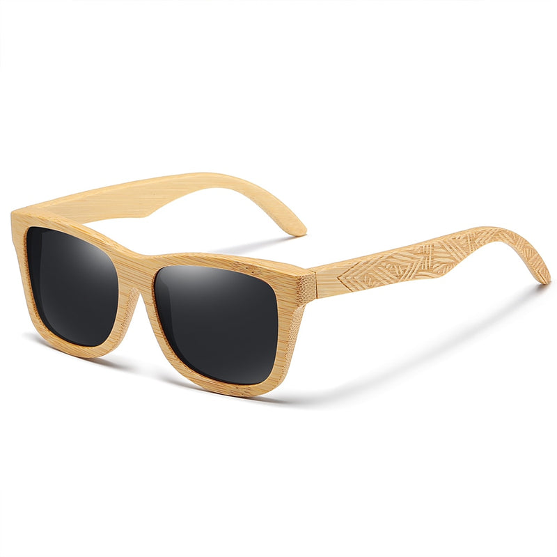 EZREAL Brand Design Handmade Natural Wooden Bamboo Sunglasses Luxury Sunglasses Polarized Wooden Oculos de sol masculino