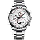 NIBOSI Herrenuhr Großes Zifferblatt Sportuhren Herrenmode Armeeuhr Herren Militäruhr Quarz Armbanduhr Relogio Masculino