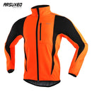 ARSUXEO Thermal Mtb Rennradjacke Winternacht Reflektierende Warme Fahrradbekleidung Winddicht Wasserdicht Herrenmantel Fahrradtrikot