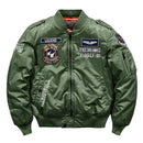 Hip-Hop-Jacke Herren Hochwertige dicke Armee-Marine-Weiß-Militärmotorrad Ma-1-Flieger-Pilot Herren-Baseball-Bomberjacke Herren