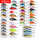 Almighty Mixed Fishing Lure Kits Wobbler Crankbait Swimbait Minnow Hard Baits Spiners Carp Bait Set Fishing Tackle