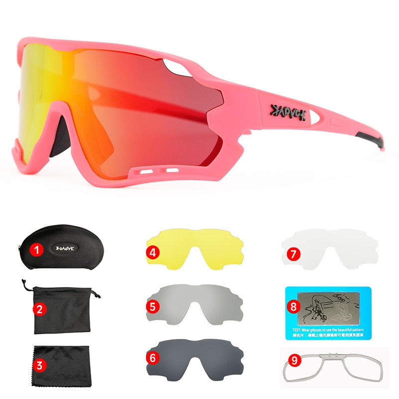 MTB Fahrradbrille Mann Frau Radfahren Sonnenbrille Uv400 Polarisierte Fahrradbrille Sport Racing Reitbrille Ciclismo 1 Linse