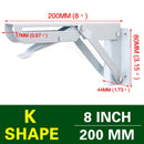 NAIERDI 2 STÜCKE Klappwinkel 8-20 Zoll Dreieck Regal Schwere Unterstützung Verstellbare Wandbank Tisch Möbelbeschläge