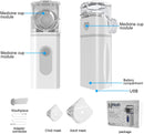 Inhalationsvernebler Tragbarer Ultraschall-Handheld-Kompressionsvernebler für Kinder und Erwachsene Medizinische Geräte für zu Hause