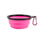 Portable 2 in 1 Pet Folding Water Bottle Food Container With Folding Silicone Pet Bowl Outdoor Travel Dog Cat Feeder Cup Bowl