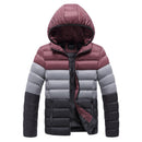 CHAIFENKO Winter Warme Freizeitjacke Parkas Herren Herbst Mode Streetwear Herren Parkas Winddicht Dick Mit Kapuze Dünner Fester Mantel Herren