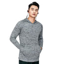 Laufender Fitness-Sportmantel für Herren mit Kapuze, fester Hoodie, Fitnessstudio, Fußballtraining, Laufen, Joggen, schnell trocknend, atmungsaktive Sportbekleidung