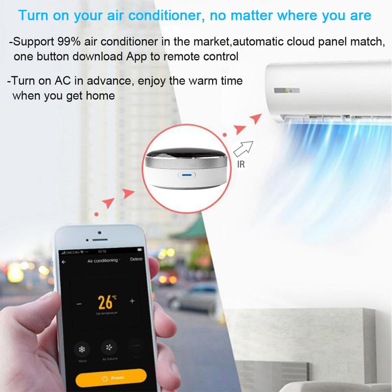 Universal IR Smart Control remoto WiFi Infrared Home Control Hub Tuya App funciona con Google Home Alexa Siri