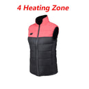 4 Zonen Outdoor Beheizte Weste Männer Frauen Elektrische Intelligente Heizweste Jacke Slveeless Thermoweste Sport Wandern Camping