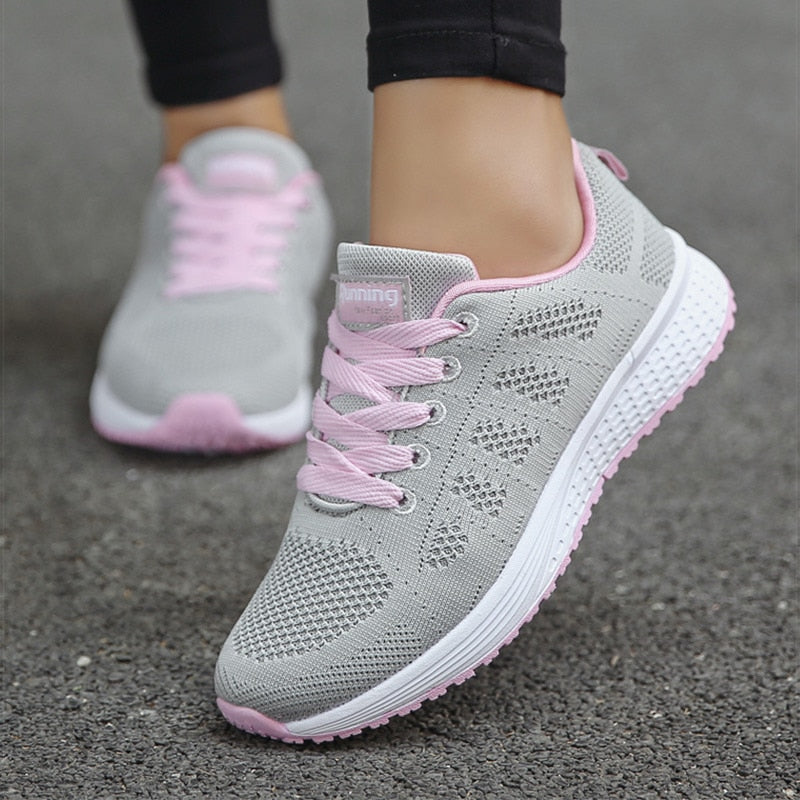 Zapatos deportivos para mujer, zapatillas transpirables, zapatos blancos para mujer, zapatillas ultraligeras para mujer, zapatos vulcanizados, zapatillas informales para parejas