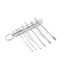 Brainbow 6 teile/satz Ohrenschmalz Picker Edelstahl Ohrstöpsel Wachsentferner Kürette Ohrstöpsel Reiniger Ohrlöffel Pflege Ohrreinigungswerkzeuge