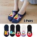 5 Paar/Los Frauen Socken Casual Korea Cartoon Tier Socken Baumwolle Nettes Mädchen lustige Maus Ente Söckchen Größe 35-41 Dropshipping