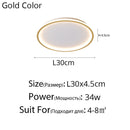 Ceiling LED Lights For Living room Bedroom Fixtures Ring Modern Gold Bedroom Lighting Indoor Home Decoration Plafon Lamp Lustre