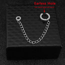 Edelstahl-Ohrringe Anti-verlorener Ohrclip Drahtlose Bluetooth-Kopfhörerhalter Zubehör Frauen Männer Ohrringe für Airpods