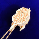 Totenkopf Herren Anhänger Kubikzirkon Goldfarbe vergoldet Hip Hop Halskette Rock Schmuck