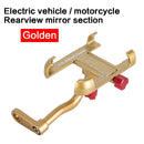 Soporte de aluminio para teléfono de bicicleta, soporte retrovisor para motocicleta, manillar giratorio de 360 ​​grados para teléfono, soporte para teléfono GPS