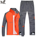 Marke Trainingsanzug Männer Zweiteilige Kleidung Sets Freizeitjacke + Hose Outwear Sportanzug Frühling Herbst Sportbekleidung Sweatsuits Mann Kleidung