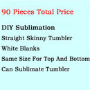 20 Unzen/15 Unzen Sublimation Straight Skinny Tumbler Blank Edelstahl Tumbler DIY Cups Vakuumisolierte Auto Kaffeetassen Geschenk