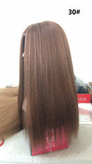 Lydia Afro Kinky Straight U Part Natürliche schwarze Haarperücke Hitzebeständige Synthetik 16-22 Zoll Tägliche Perücken für Frauen Damen