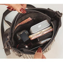 DIINOVIVOWomen Quaste Umhängetasche Punkniet Damen Umhängetasche Kleine Eimertasche Weibliche Umhängetaschen Für Frauen Tasche WHDV1213