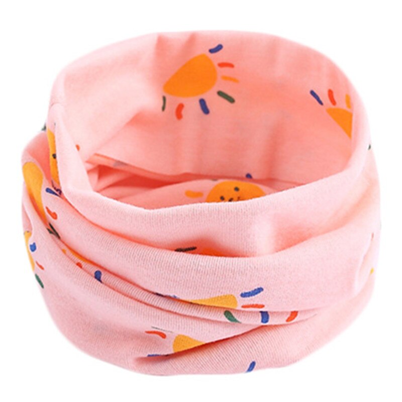 Spring Autumn Winter Children Cotton Scarf For 0-10 Years Old Kids Boy Girl Neck Collar Baby Cartoon Scarves Fashion Warm Collar