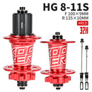 Koozer XM490 Naben 4 Lager MTB Mountainbike Nabe vorne hinten QR oder Thru 28/32/36 Löcher Scheibenbremse Fahrradnabe 8 9 10 11 12Speed