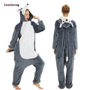 Kigurumi Einhorn Pyjama Stitch Adult Animal Onesie Frauen Männer Paar Pyjamas Winter Pijamas Anzug Panda Nachtwäsche Flanell Pyjamas