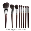 OVW Natürliches Make-up-Pinsel-Set Lidschatten-Make-up-Pinsel Ziegenhaar-Kit für Make-up Nabor Kistey Blending Pinceaux Maquillage
