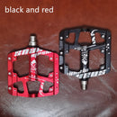 Neue CNC-Aluminiumlegierung versiegelt 3 Lager Anti-Rutsch-Fahrradpedale Flachfuß Ultraleicht Mountainbike Pedale MTB Fahrradteile