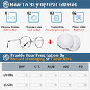 MERRYS DESIGN Klassisches rundes Brillengestell für Herren Damen Mode Kurzsichtigkeit Brillengestelle optische Brillen S2547