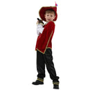 Disfraz de mosquetero de caballero Medieval rojo para niños, disfraz de Guerrero romano griego para niños, Carnaval de Halloween, Mardi Gras, vestido elegante