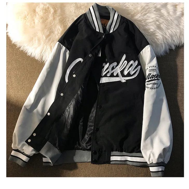 baseball uniform jackets for women 2021 spring and autumn new high-quality loose and thin couple retro clothes oversized jacket