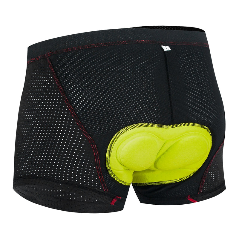 WOSAWE 2022 pantalones cortos de ciclismo con almohadillas para hombre de secado rápido transpirable bicicleta 5D Gel acolchado bicicleta ropa interior MTB ciclismo gel pantalones cortos