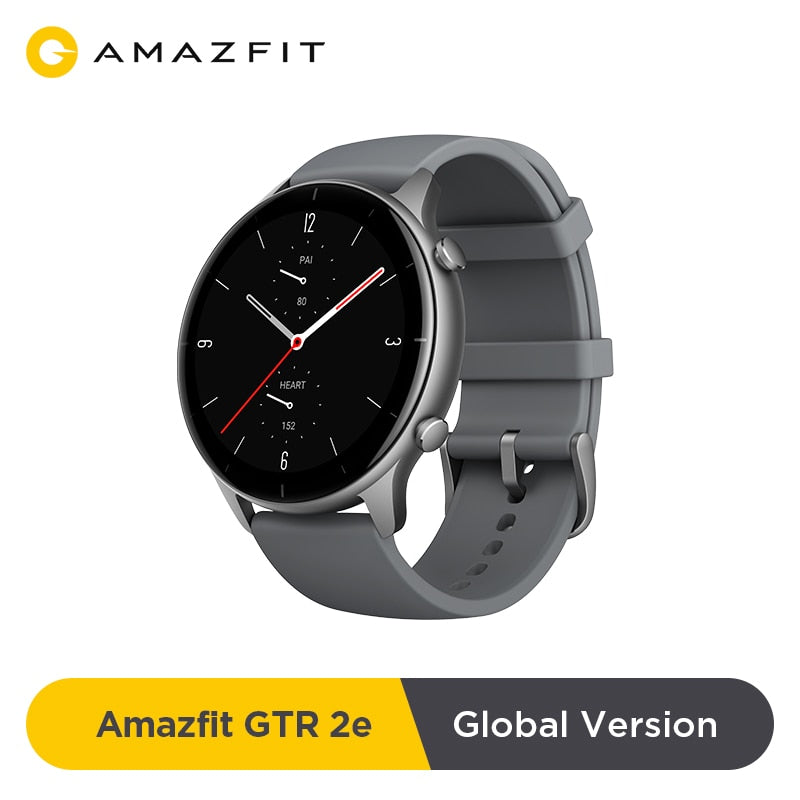 Global Version Amazfit GTR 2e Alexa Built-in Smartwatch 24 Days Battery Life 2.5 D Glass 5.0 Heart Rate Smart Watch
