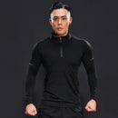 Bodybuilding Langarm Frühling Herbst Mann Kompression Fitness Running T-Shirts Schnell trocknend Sport T-Shirt Thight Brand Gym Bluse