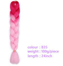 Black Star Hair Ombre Jumbo Braiding Hair Extensions 24 Inch Twist Braids Synthetic Hair Fiber for Twist Braiding for Women