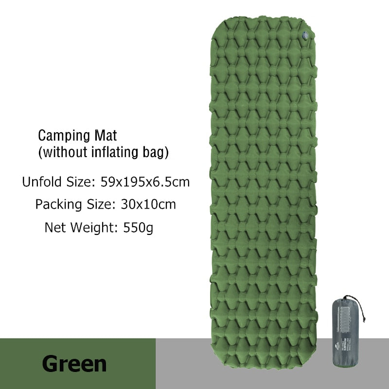 Naturehike Aufblasbare Matratze Luftmatratze Campingmatte Ultraleichte Campingmatratze Isomatte Campingbett Nylon Isomatte