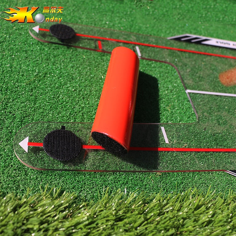 Golf Swing Trainer Swing Straight Draw Fade Practice Mirror Golf Aiming Hitting Trainer